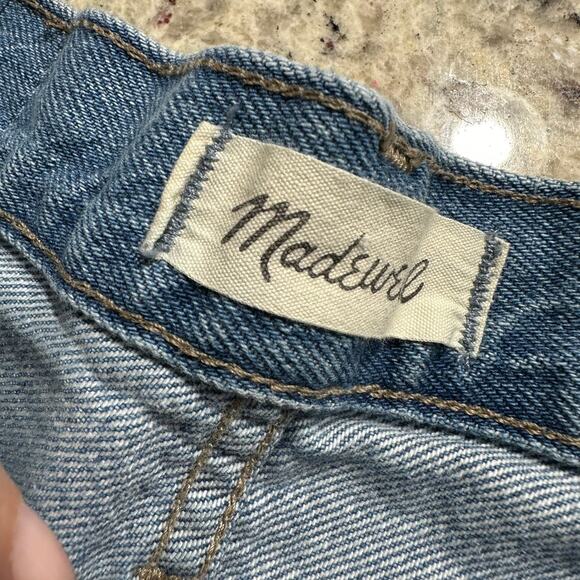 Madewell Ripped Mom Jean In Mid Wash Blue Size 29 - Picture 5 of 9